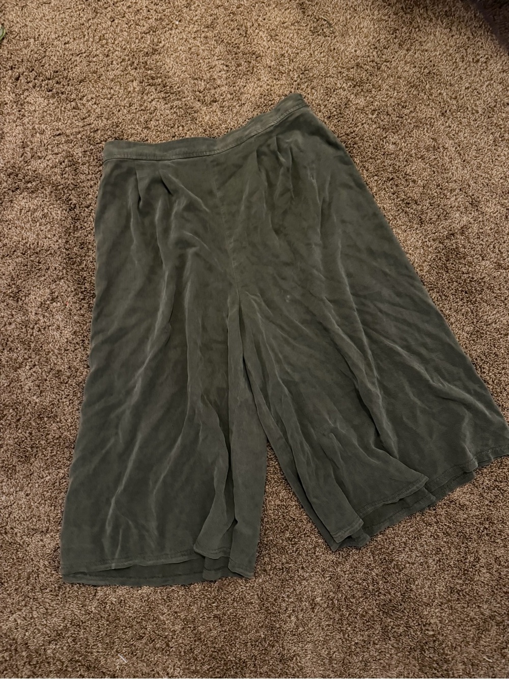 Tianello wide leg gaucho skort flood pants